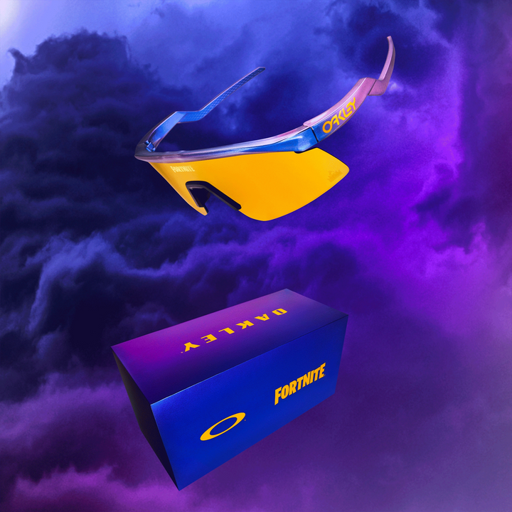Buy Oakley X Fortnite Hydra Prizm 24K Lenses, Matte Cyan & Blue