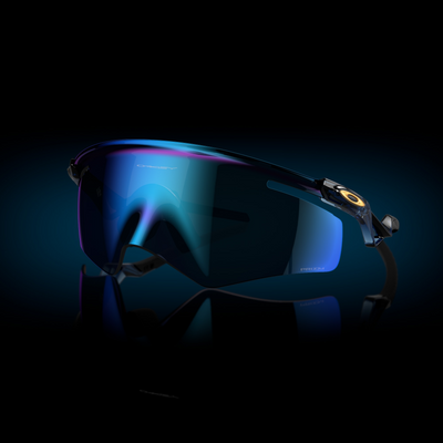 Oakley QNTM Kato Prizm Sapphire Lenses, Transparent Stonewash Frame - Cyclop.in