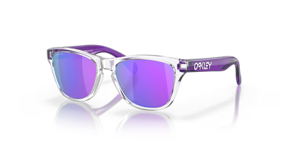 Oakley Frogskins XXS Prizm Violet Lenses, Clear Frame - Cyclop.in