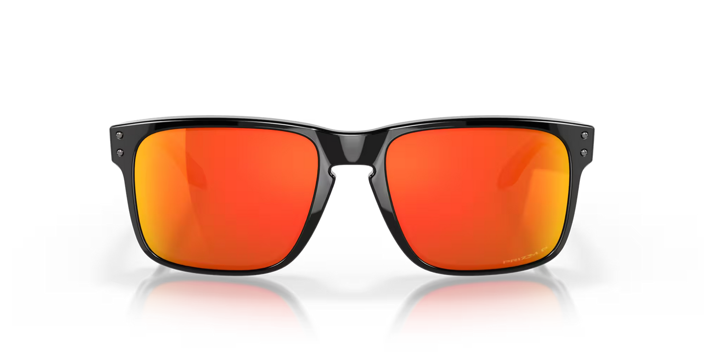 Oakley Holbrook Prizm Ruby Polarized Lenses, Polished Black Frame - Cyclop.in