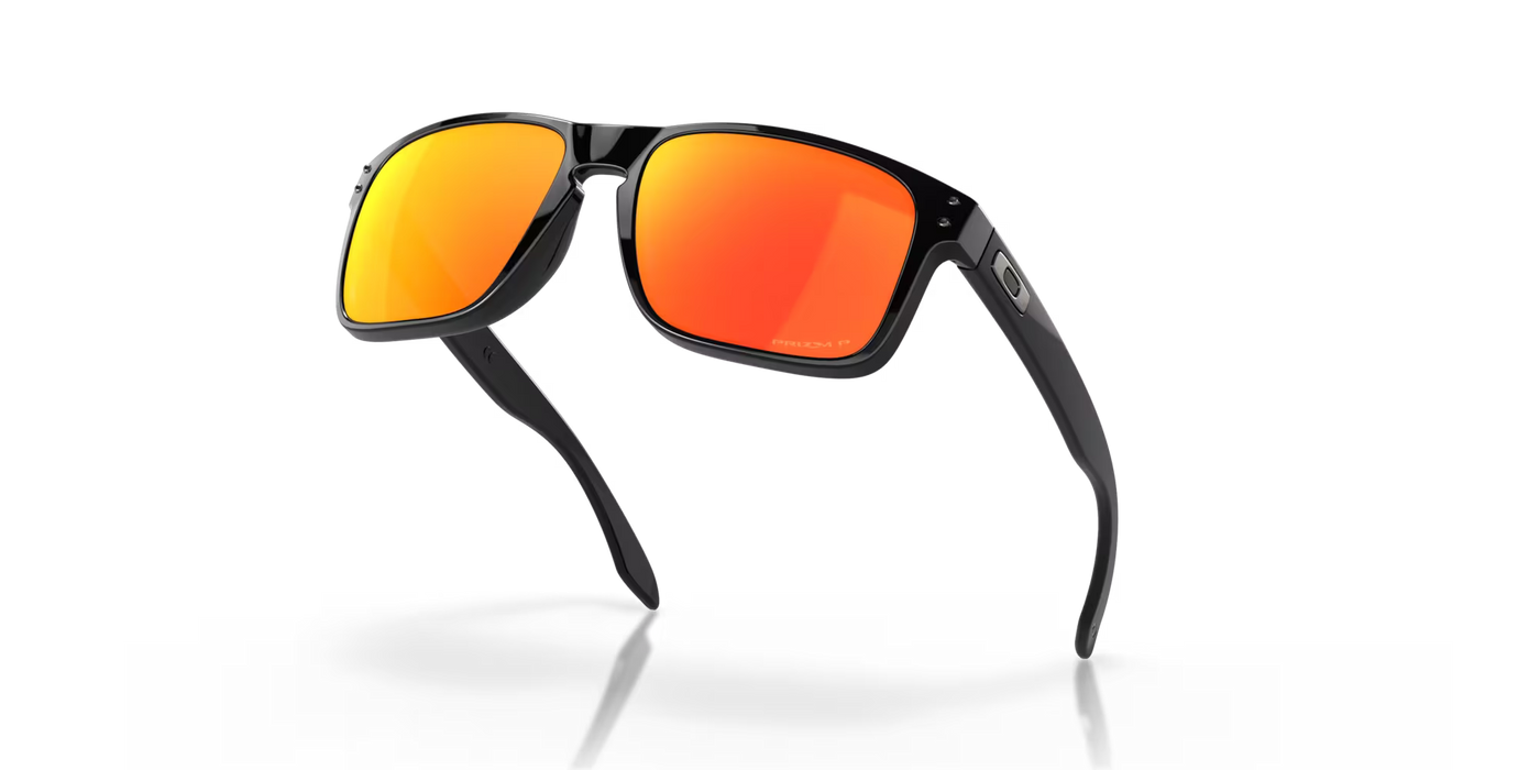 Oakley Holbrook Prizm Ruby Polarized Lenses, Polished Black Frame - Cyclop.in