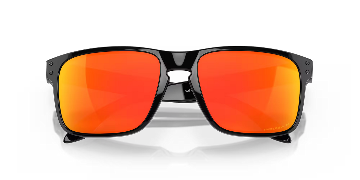 Oakley Holbrook Prizm Ruby Polarized Lenses, Polished Black Frame - Cyclop.in