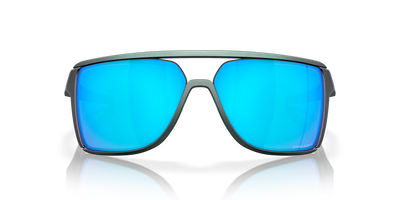 Oakley Castel Prizm Sapphire Lenses, Matte Silver/Blue Colorshift Frame - Cyclop.in