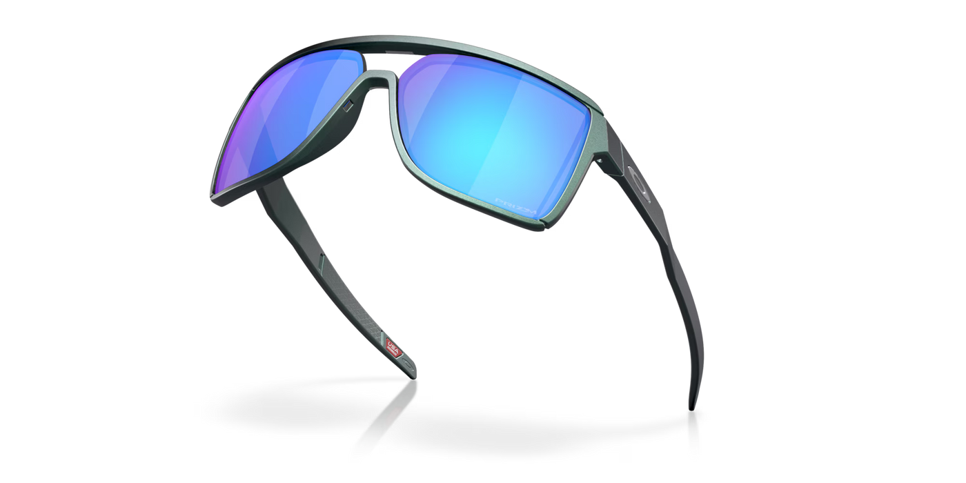 Oakley Castel Prizm Sapphire Lenses, Matte Silver/Blue Colorshift Frame - Cyclop.in