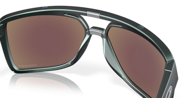 Oakley Castel Prizm Sapphire Lenses, Matte Silver/Blue Colorshift Frame - Cyclop.in
