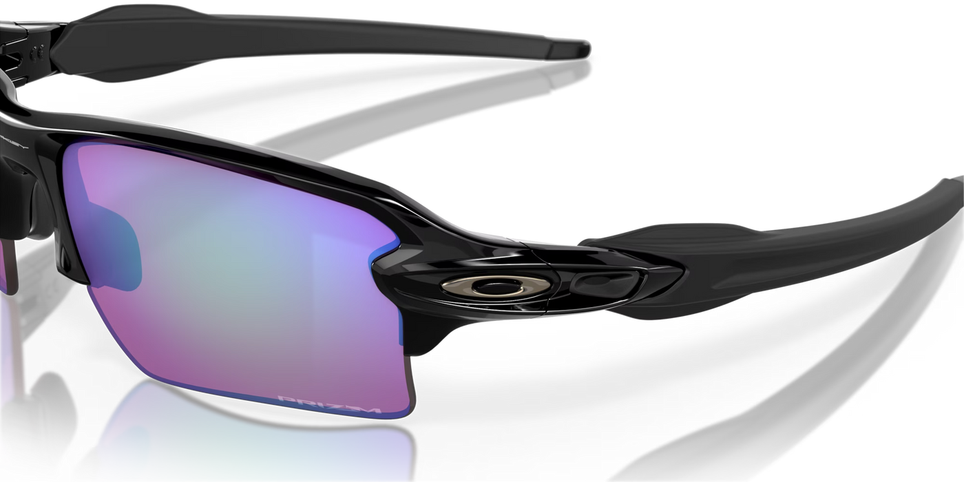 Oakley Flak 2.0 XL Prizm Golf Lenses, Polished Black Frame - Cyclop.in