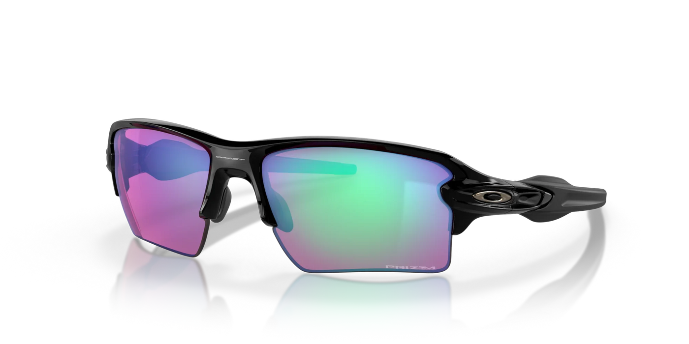 Oakley Flak 2.0 XL Prizm Golf Lenses, Polished Black Frame - Cyclop.in