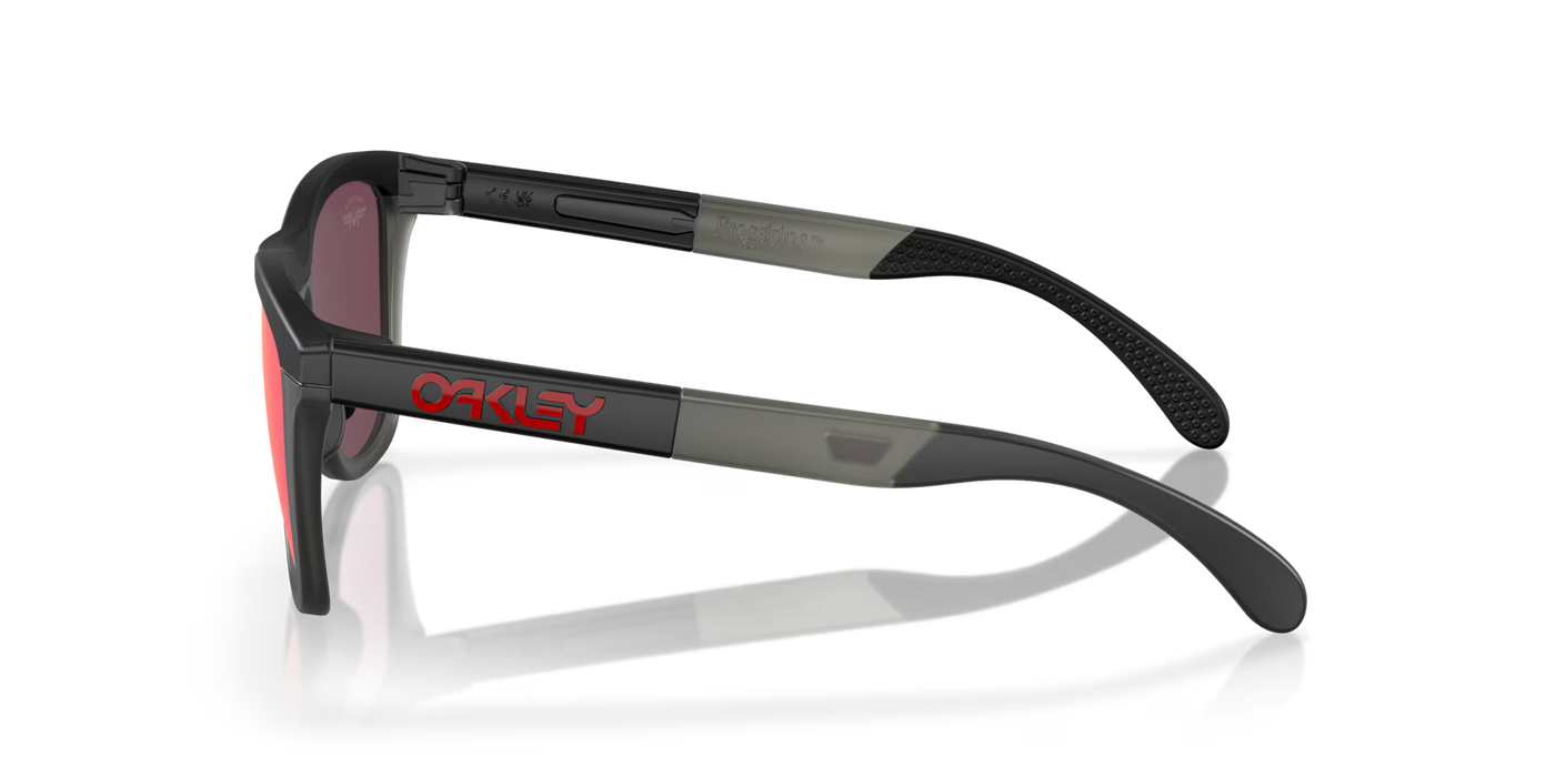 Oakley Frogskins Range Prizm Road Lenses, Matte Black/Matte Grey Smoke Frame (Maverick Vinales Signature Series) - Cyclop.in