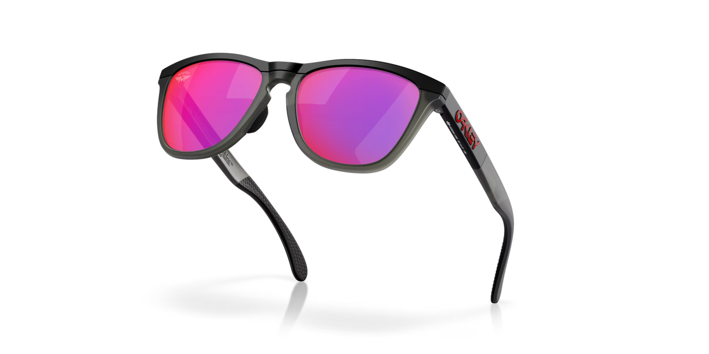 Oakley Frogskins Range Prizm Road Lenses, Matte Black/Matte Grey Smoke Frame (Maverick Vinales Signature Series) - Cyclop.in