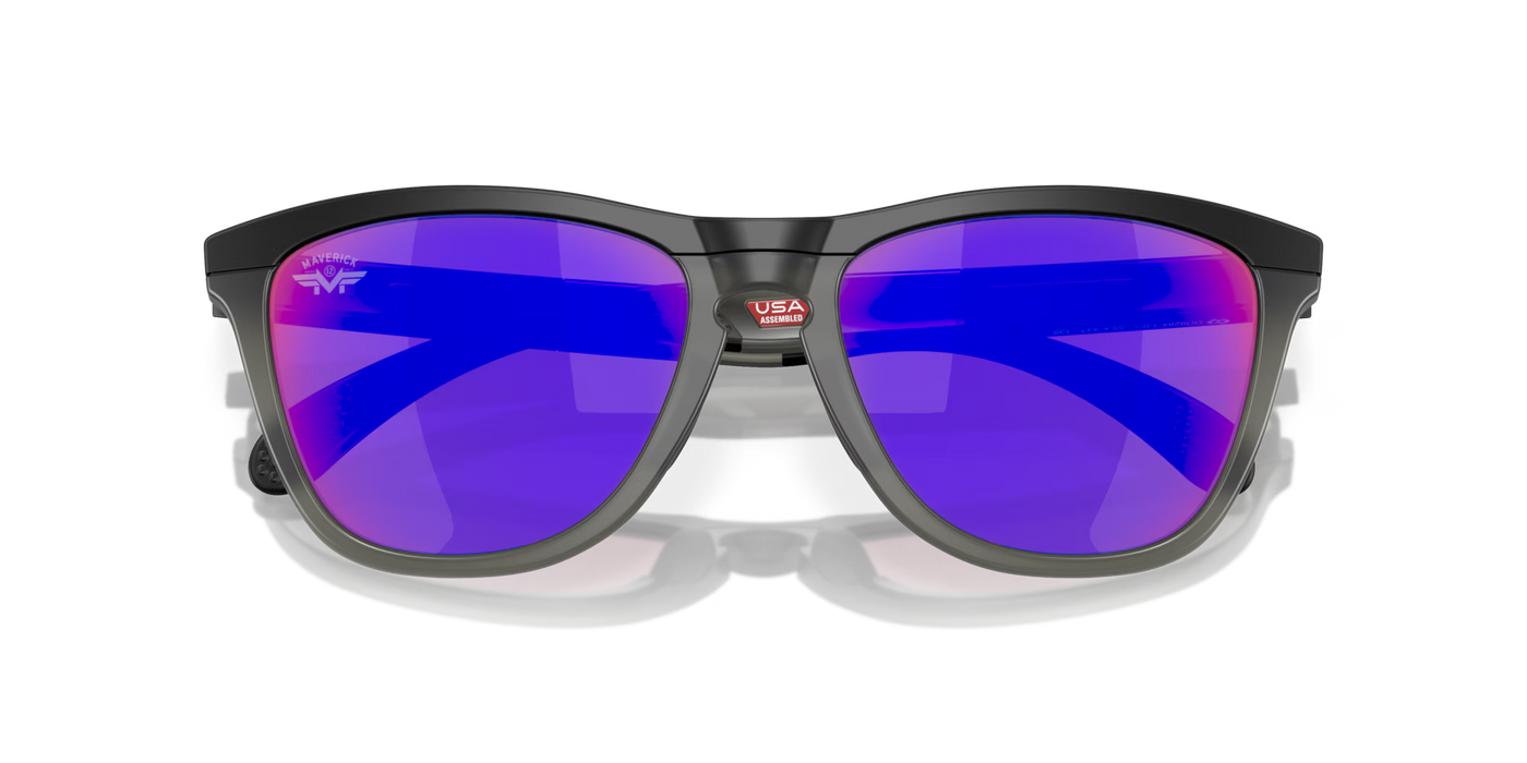 Oakley Frogskins Range Prizm Road Lenses, Matte Black/Matte Grey Smoke Frame (Maverick Vinales Signature Series) - Cyclop.in