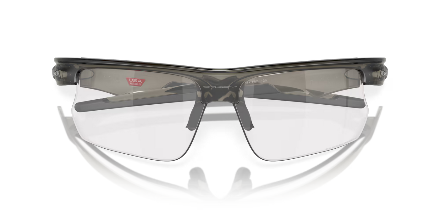Oakley Bisphaera Clear To Black Iridium Photochromic Lenses, Grey Smoke Frame - Cyclop.in