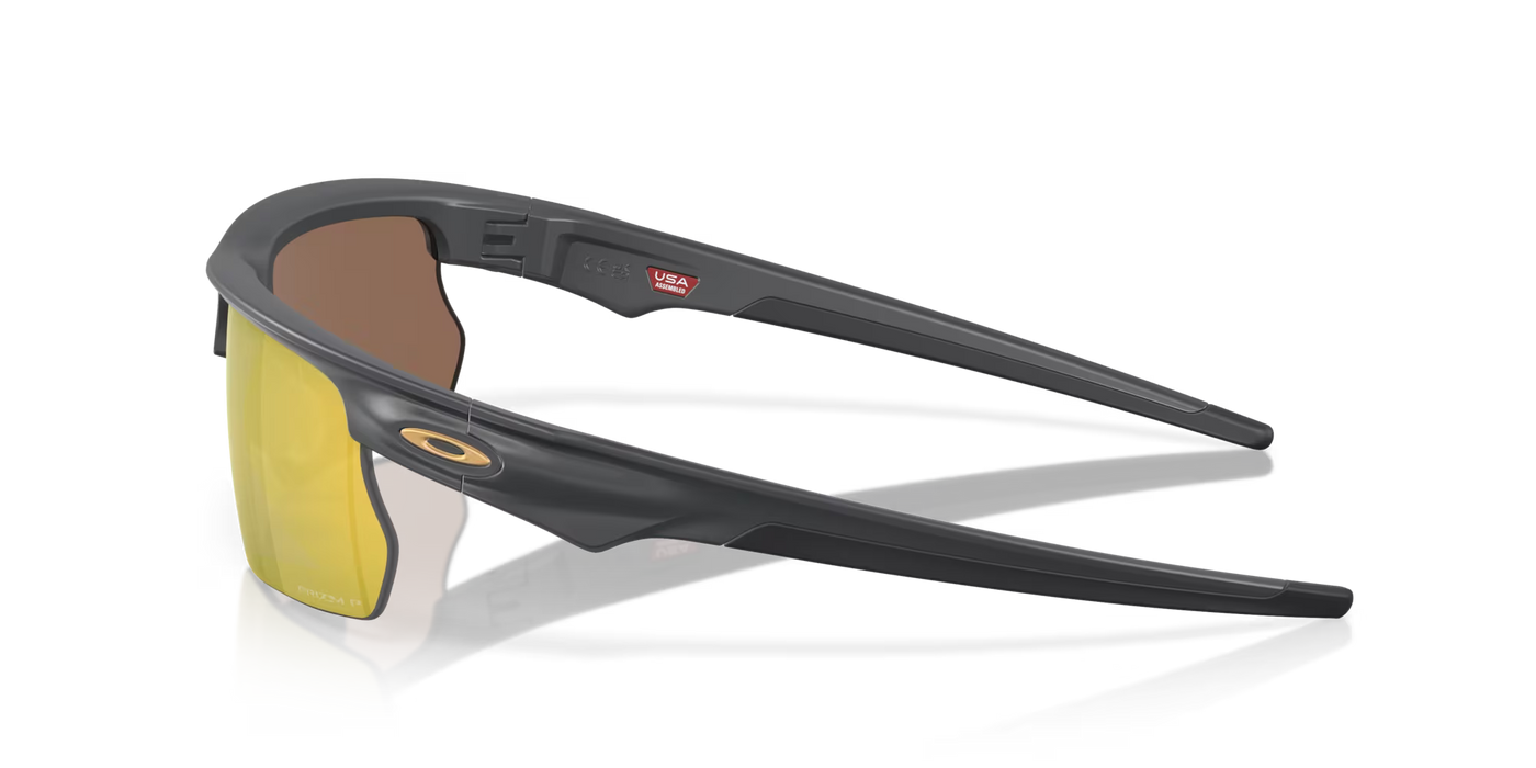 Oakley Bisphaera Prizm 24k Polarized Lenses, Matte Carbon Frame - Cyclop.in