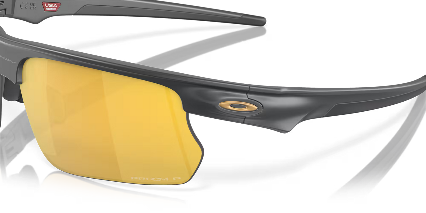 Oakley Bisphaera Prizm 24k Polarized Lenses, Matte Carbon Frame - Cyclop.in