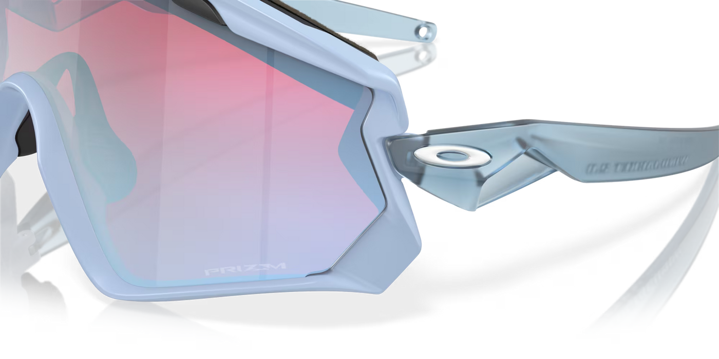 Oakley Wind Jacket 2.0 Prizm Snow Sapphire Lenses, Matte Translucent Stonewash Frame - Cyclop.in