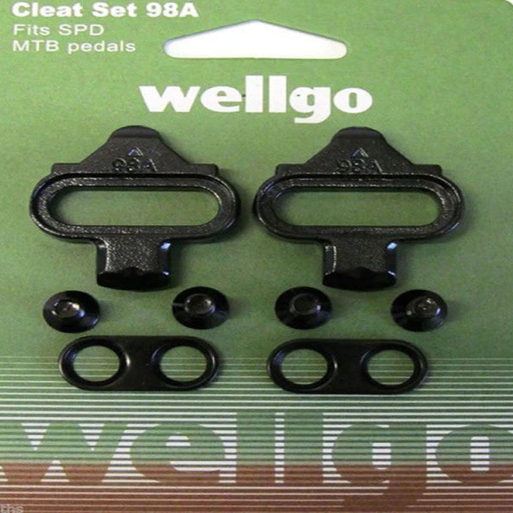Wellgo 98A Cleat For MTB Pedal - SPD Compatible - Black - Cyclop.in