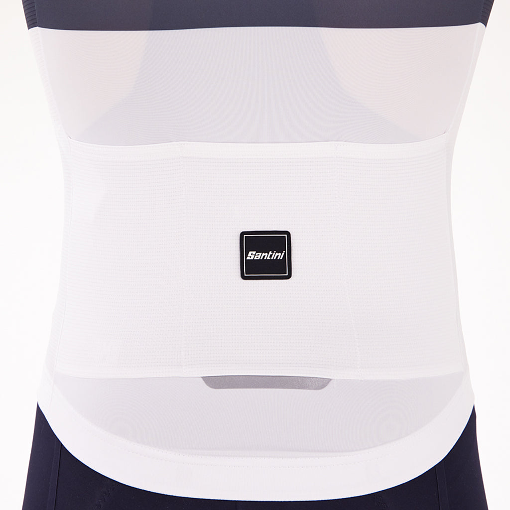 Santini Eco Sleek Bengal Jersey - White/Orange - Cyclop.in