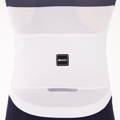 Santini Eco Sleek Bengal Jersey - White/Orange - Cyclop.in