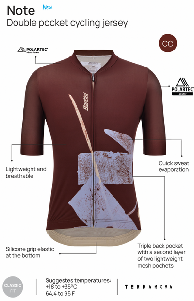 Santini Note Men's Cycling Jersey - Cyclop.in