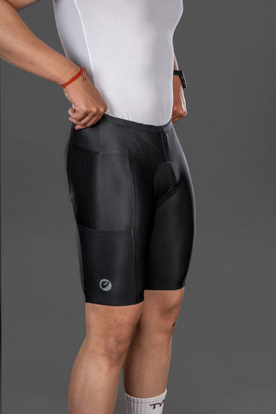 Apace Evolve Men's Bibless Cycling Shorts - Black - Cyclop.in