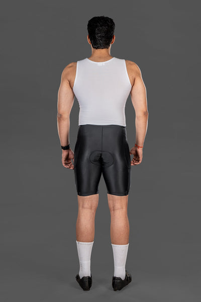 Apace Evolve Men's Bibless Cycling Shorts - Black - Cyclop.in