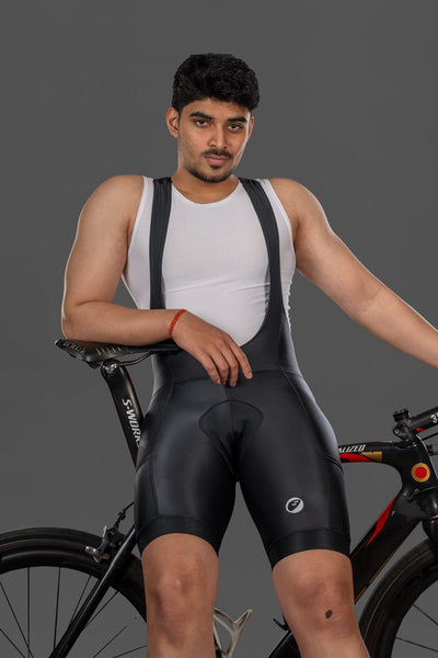 Apace Explore Men's Bib Shorts - Ebony - Cyclop.in