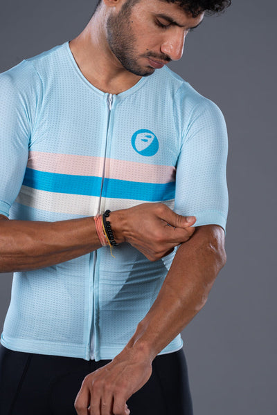 Apace Elite Fit Unisex Cycling Jersey - Ice - Cyclop.in