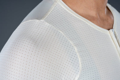 Apace Elite Fit Unisex Cycling Jersey - Ivory - Cyclop.in