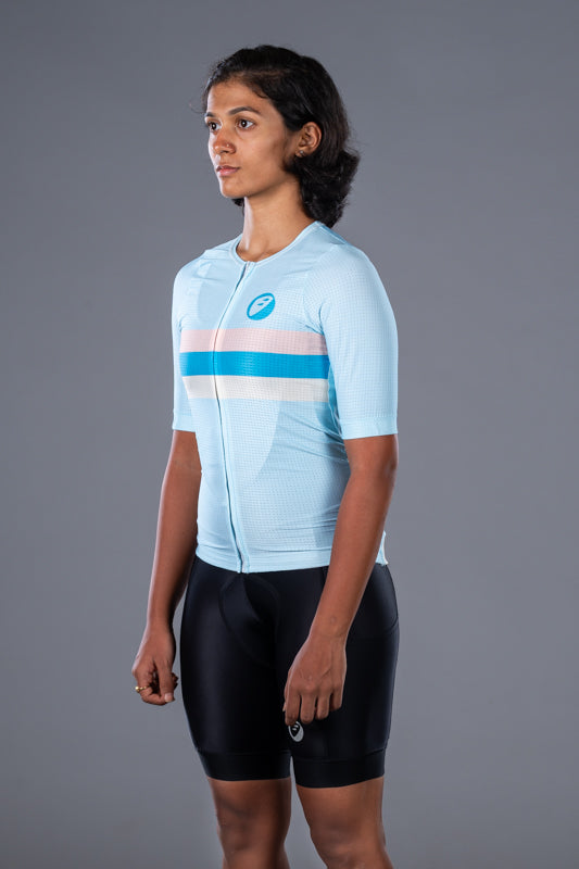 Apace Elite Fit Unisex Cycling Jersey - Ice - Cyclop.in