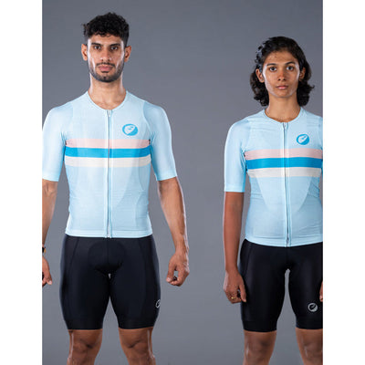 Apace Elite Fit Unisex Cycling Jersey - Ice - Cyclop.in