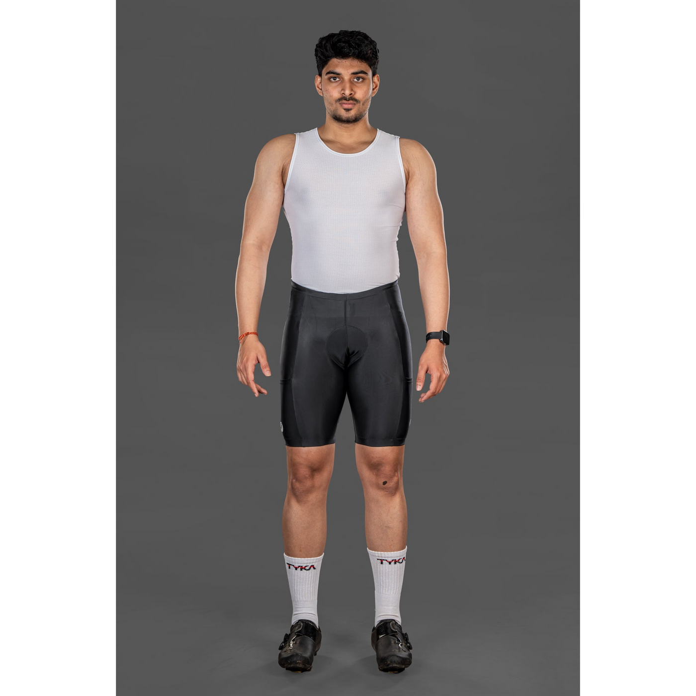 Apace Evolve Men's Bibless Cycling Shorts - Black - Cyclop.in