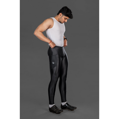 Apace Blade Men's Full-Length Cycling Tights - Black - Cyclop.in