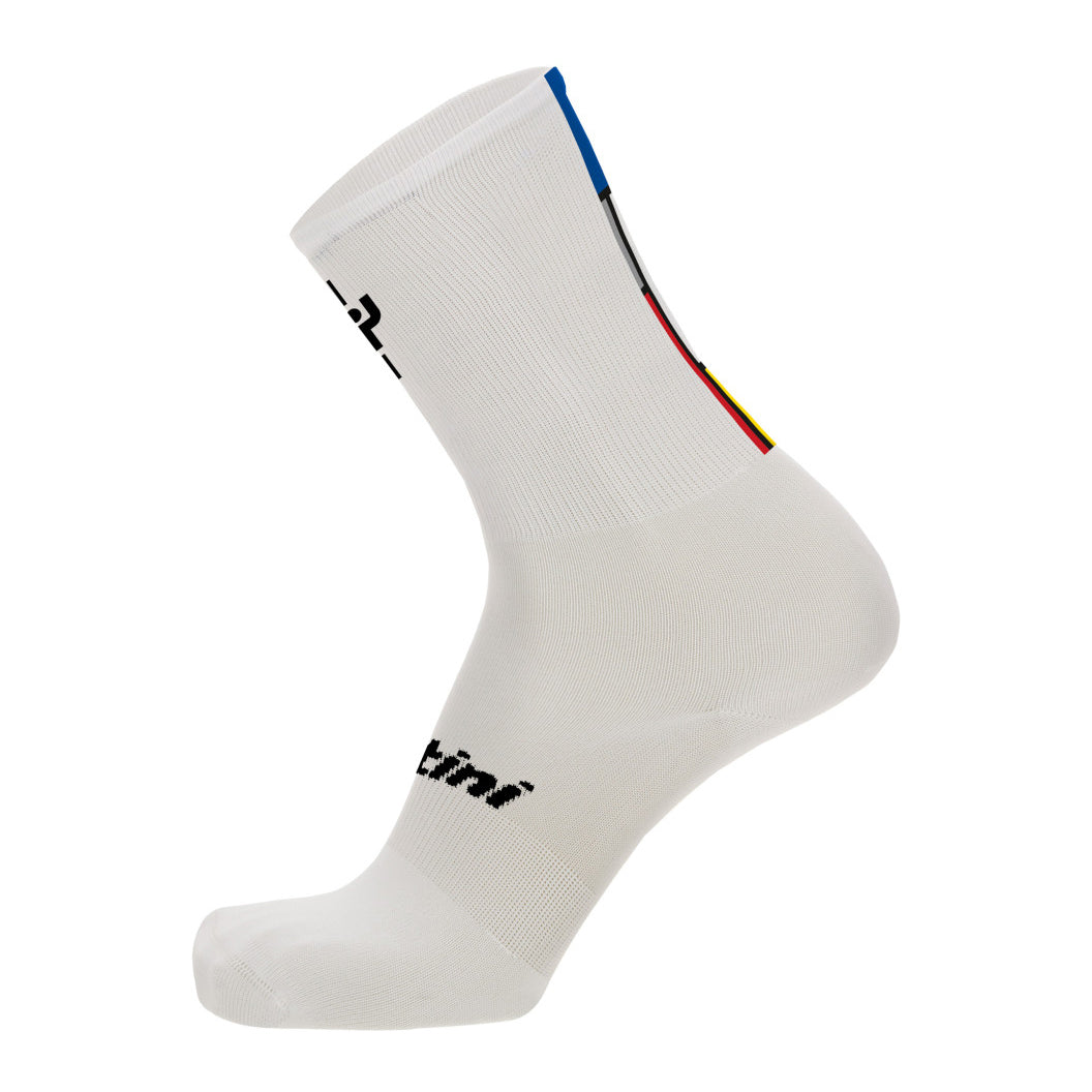 Santini TDF Alpe D'Huez Socks - Print - Cyclop.in