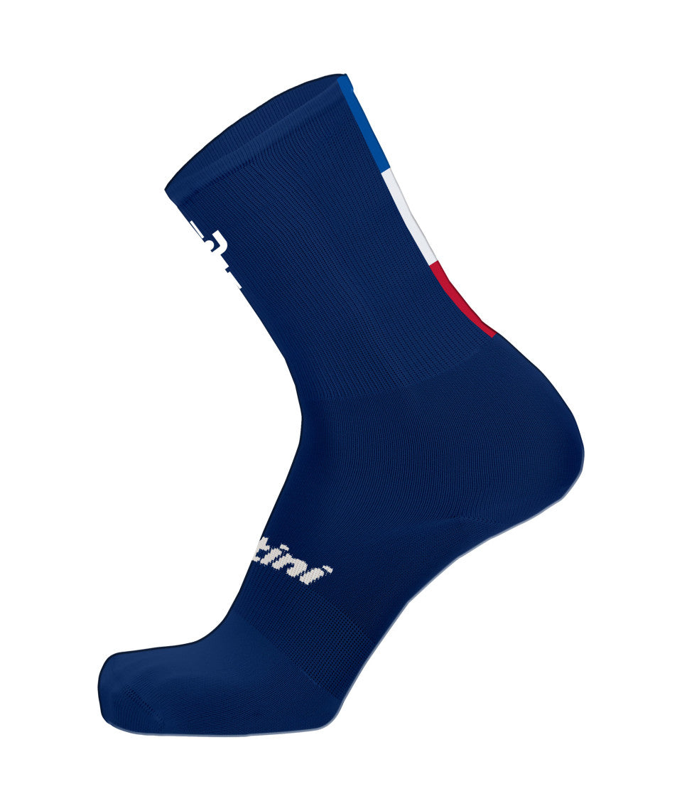 Santini Mj Bonette Socks - Blue - Cyclop.in