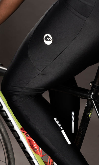 Apace Blade Men's Full-Length Cycling Tights - Black - Cyclop.in