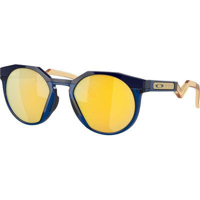 Oakley HSTN Prizm 24k Polarized Lenses, Navy/Transparent Blue Frame - Cyclop.in