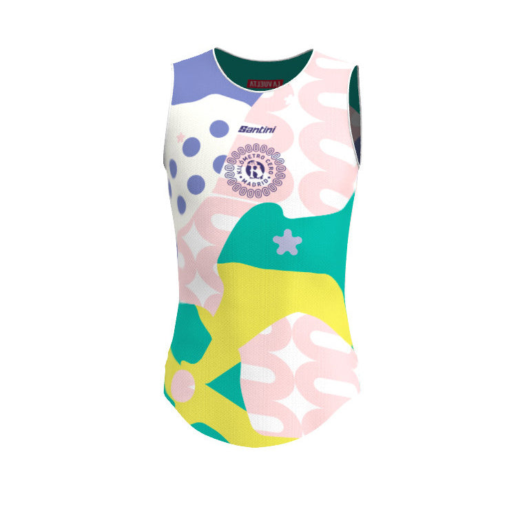 Santini La Vuelta KM Cero Baselayer - Print - Cyclop.in