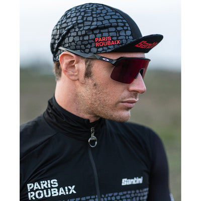 Santini Paris Roubaix Cycling Cap - Print - Cyclop.in