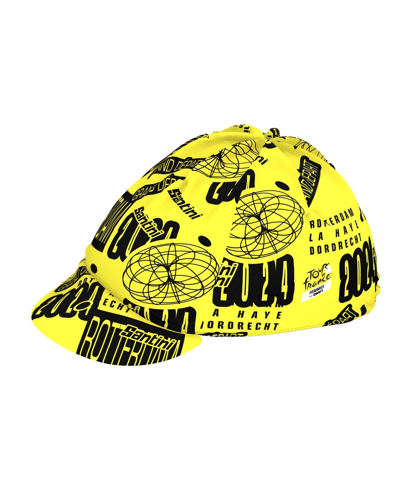 Santini TDF Rotterdam Cycling Cap-Print - Cyclop.in