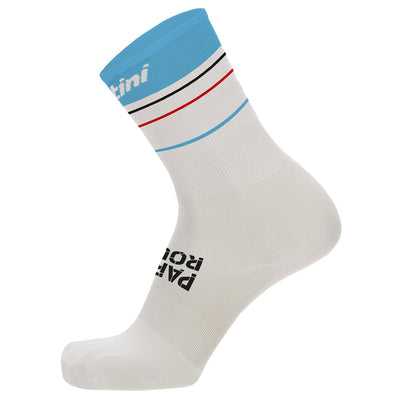 Santini Paris Roubaix Socks - White - Cyclop.in