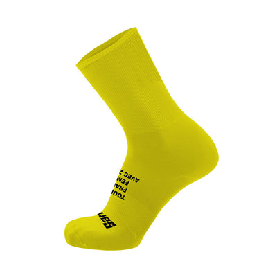 Santini TDF Rotterdam Socks - Yellow - Cyclop.in