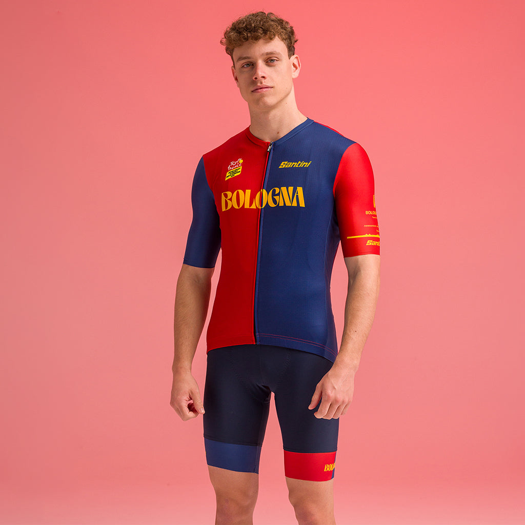 Santini Tour De France Bologna Jersey - Print - Cyclop.in