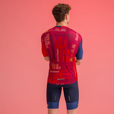 Santini Tour De France Bologna Jersey - Print - Cyclop.in
