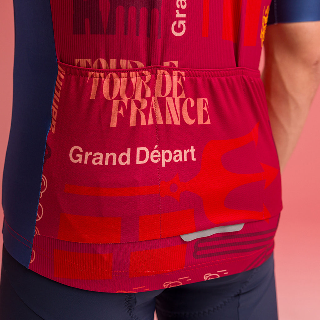 Santini Tour De France Bologna Jersey - Print - Cyclop.in