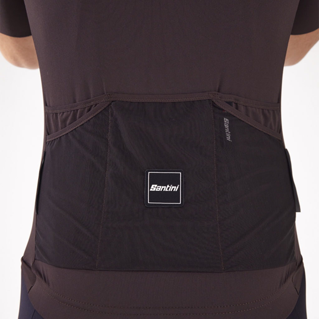 Santini Terranova Stone Unisex Cycling Jersey - Wood - Cyclop.in
