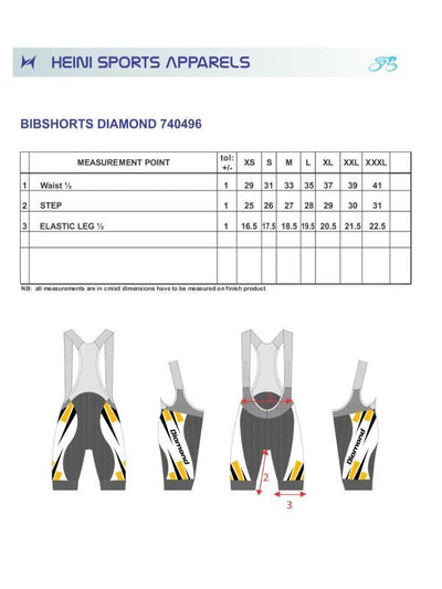 Heini Diamond 407 Men's Bib Short - Cyclop.in