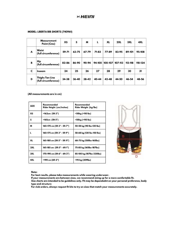 Heini Liberta 332 Men's Bib Short - Cyclop.in