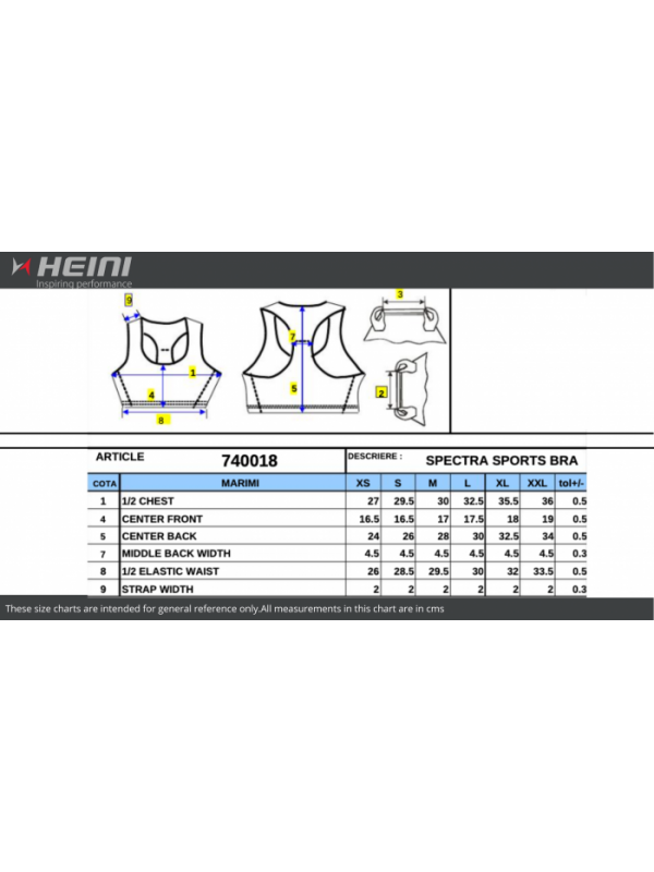 Heini Spectre 135 Sports Bra - Cyclop.in