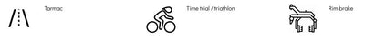 Parcours Disc Full Carbon Wheel Rear Only - Rim Brake - Cyclop.in