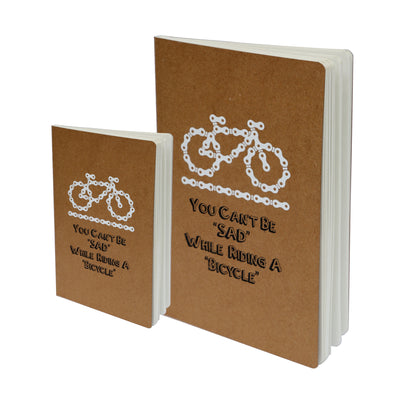 Set Of A5 & A6 Cycling Theme Kraft Paper Notebook - Cyclop.in