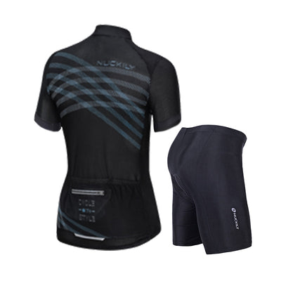 Nuckily Mycycology MH018SS-NS355 Half Sleeves Jersey and Gel Padded Shorts - Cyclop.in